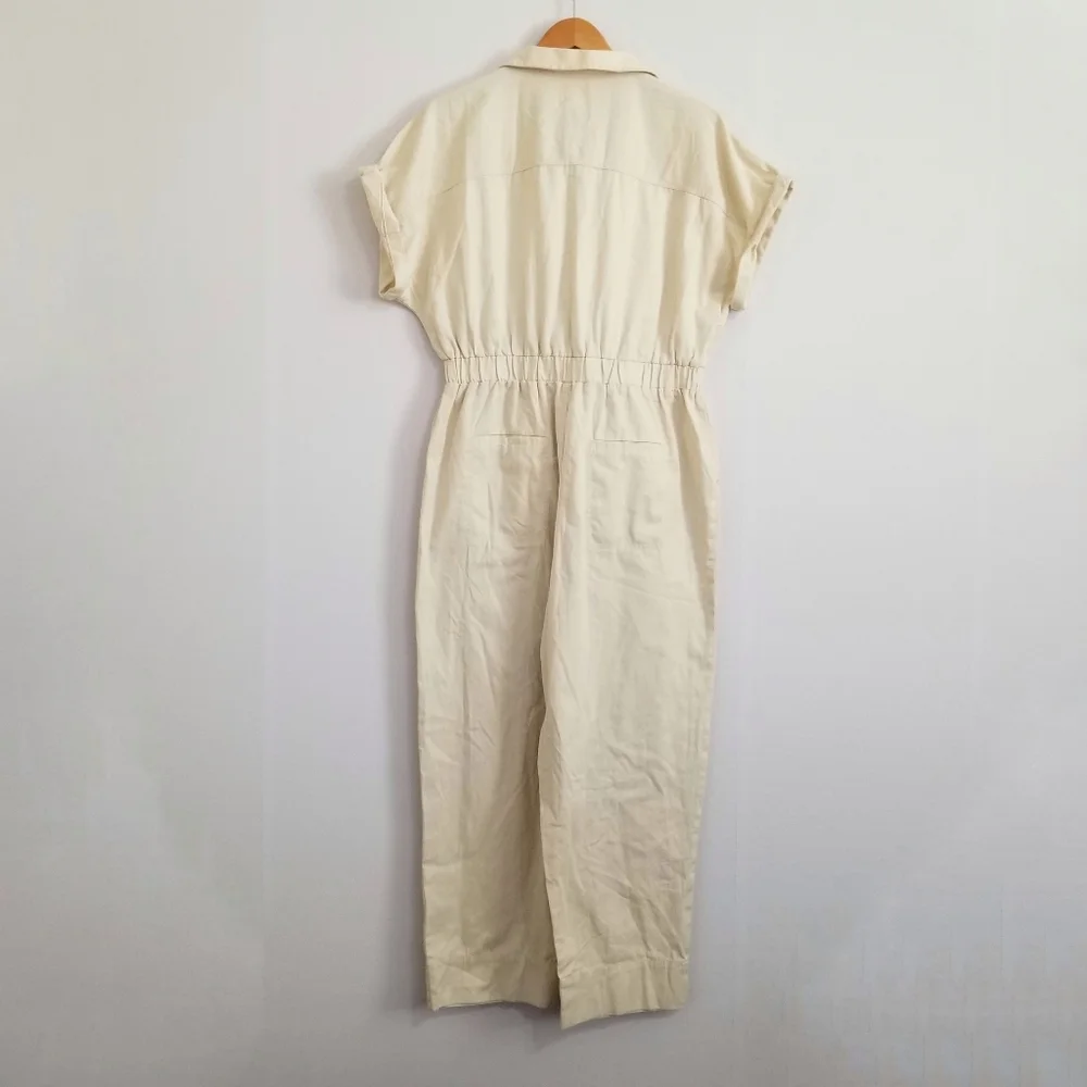 Universal Thread Cream Short-Sleeve Utility Jumpsuit - Picture 6 of 12